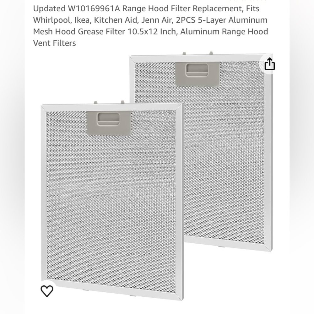 Range hood filter replacement